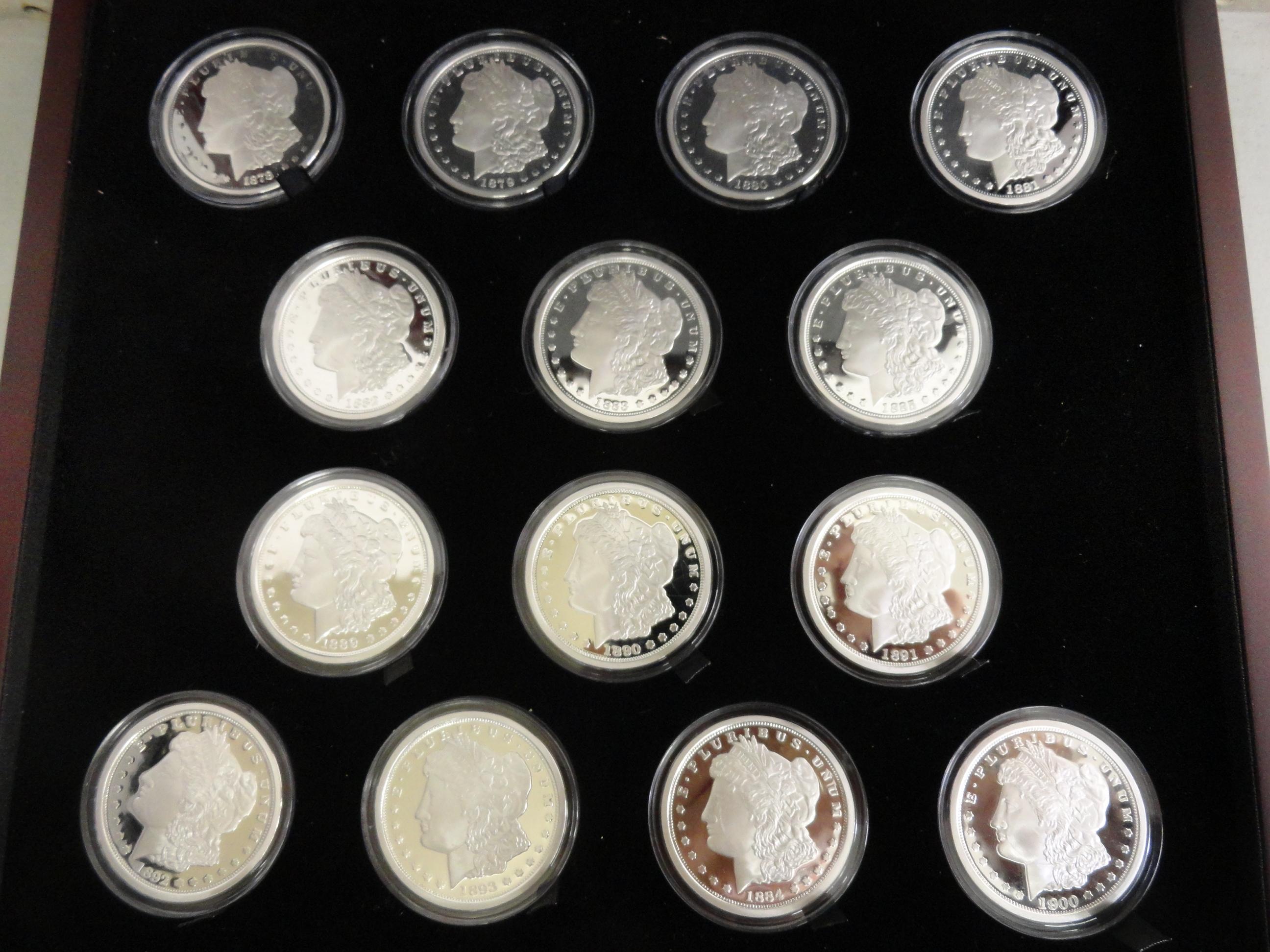 Complete Carson City Morgan Silver Dollar Tribute Set