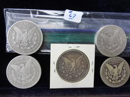 (4) 1886 O – 1886 Morgan Dollars