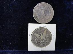 (2) 1891 Morgan Dollars