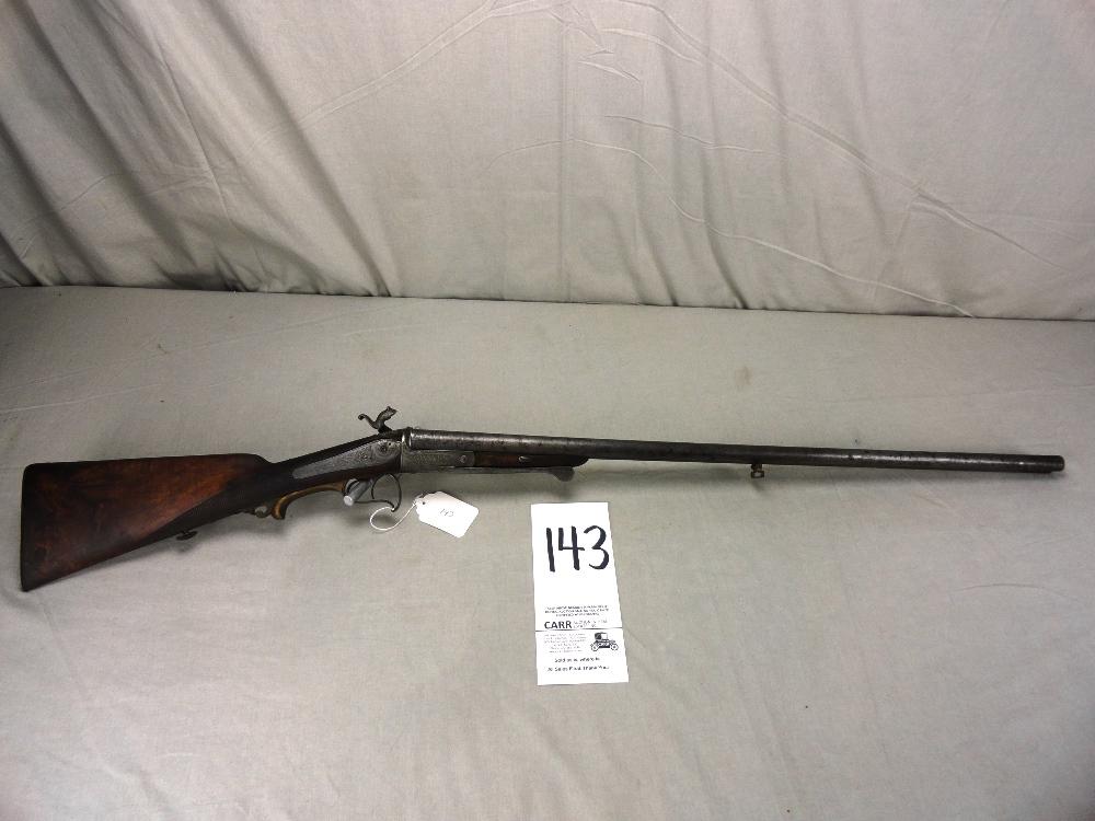 Antique Double Bbl. 20-Ga. Shotgun, Pinfire, As Is (1-Hammer Missing) (EXEM