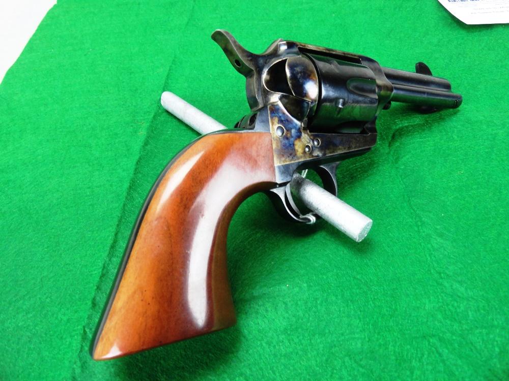 Cimarron Frontier, 45 Colt, 3” Bbl., Black/Brown Revolver, SN:E48108 w/Box