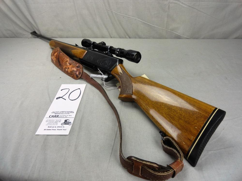 Browning BAR .338 Win Mag w/2x7 Redfield Scope & Sling, Misc. Ammo, SN:6973