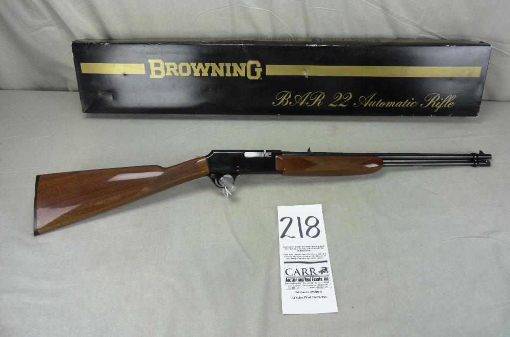 Browning Bar 22 Semi Auto Rifle, SN:02114PX166, NIB