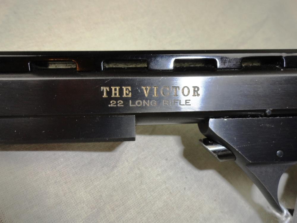 Hi Standard “The Victor” 22LR, 5½” Blue w/Weights, SN:ML40057 (Also 22 Shor