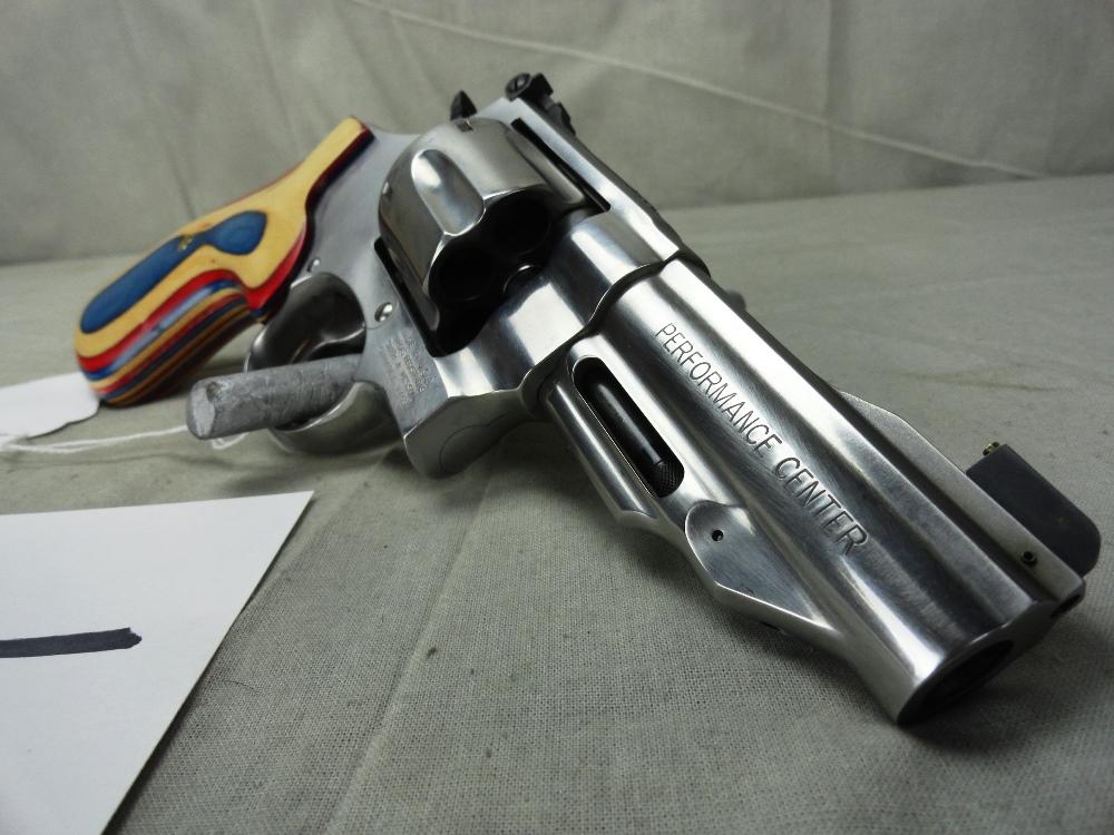 S&W N Frame Performance Center 45ACP, 4” Stainless Revolver 625-8 w/Moon Cl