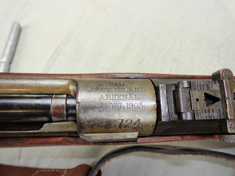 US Rock Island Arsenal M.1903, 30-06 Rifle, Bbl. 11-18, SN:256724 (low #)