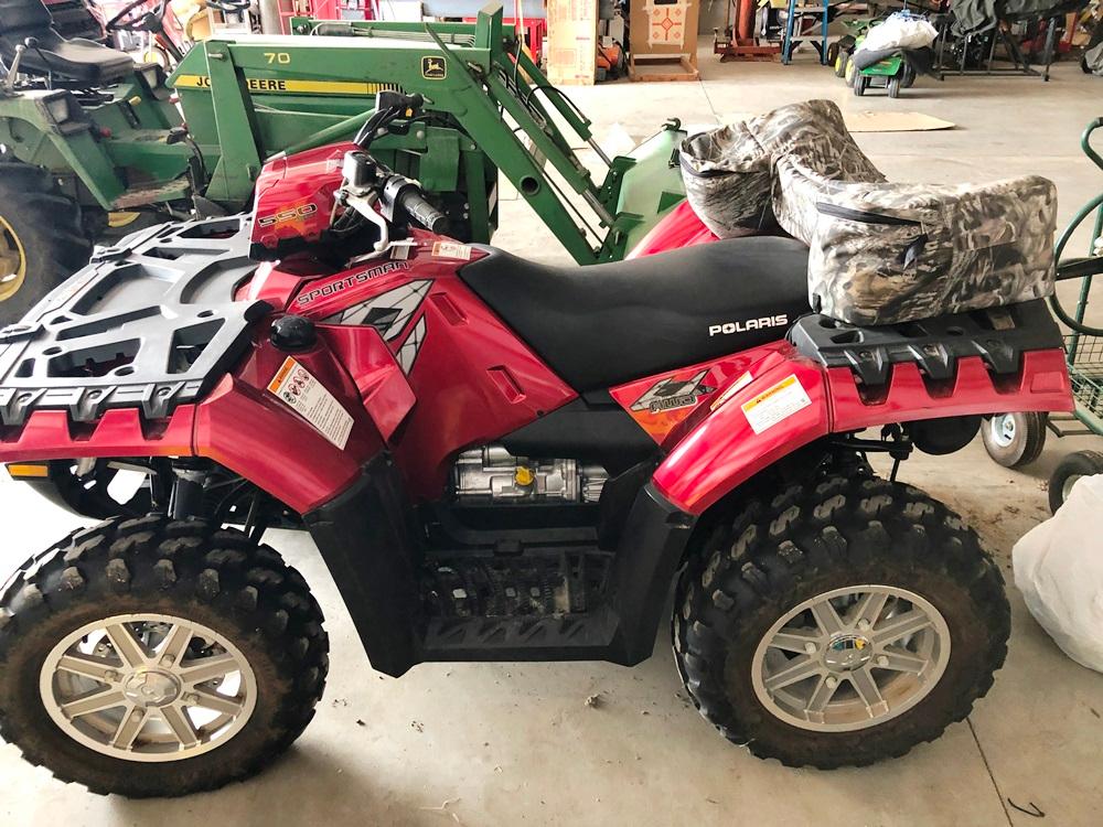 Polaris Sportsman 550 EFI w/EPS, AWD, 93 Mi., 68 Hrs., Like New