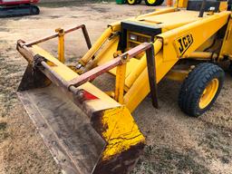 JCB 3D III Backhoe w/Side Shift, 8’ Bucket, Front Pallet Forks, 836 Hrs., SN:13767675