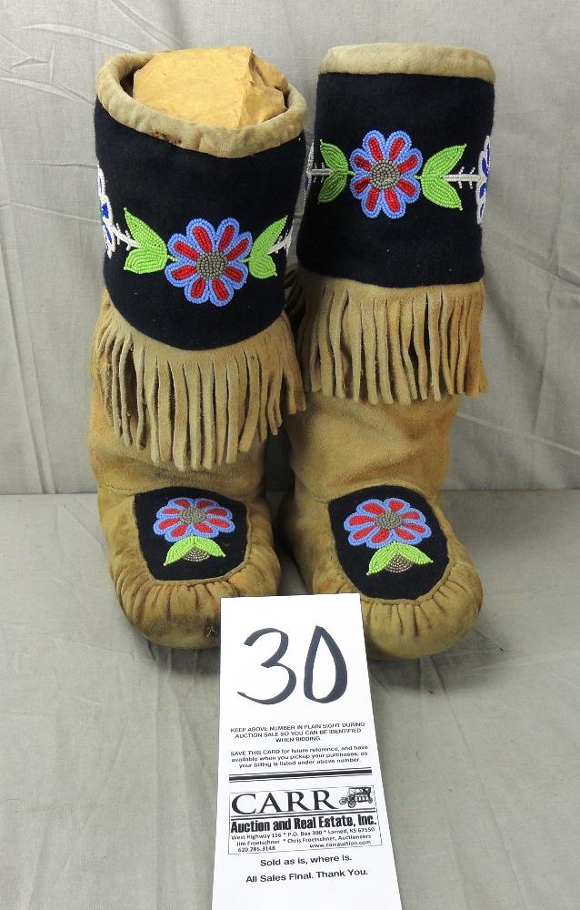 Beaded Men’s Boots/Moccasins