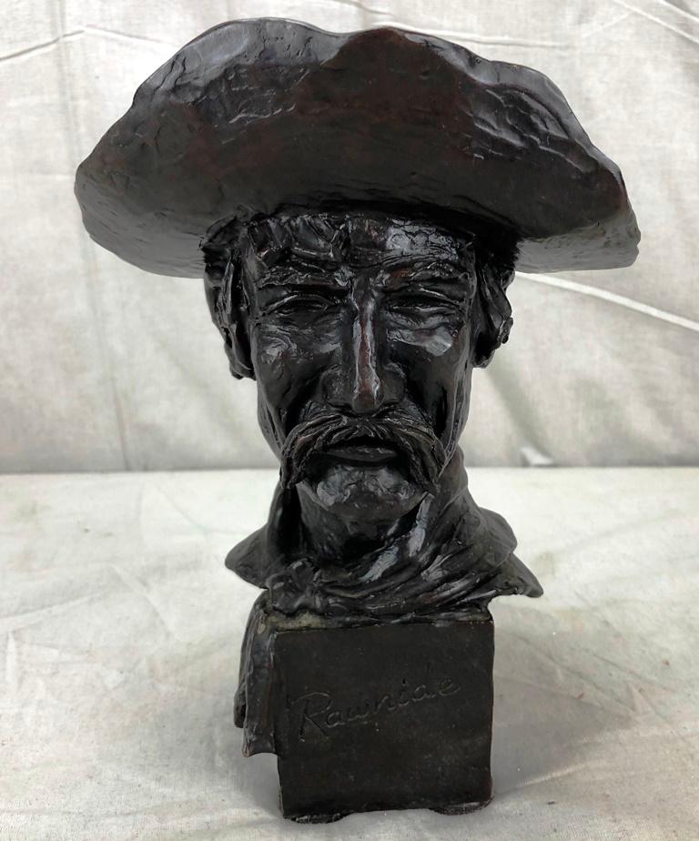 “Rawhide” Bronze by L. E. “Gus” Shafer, 58/115, c.1973