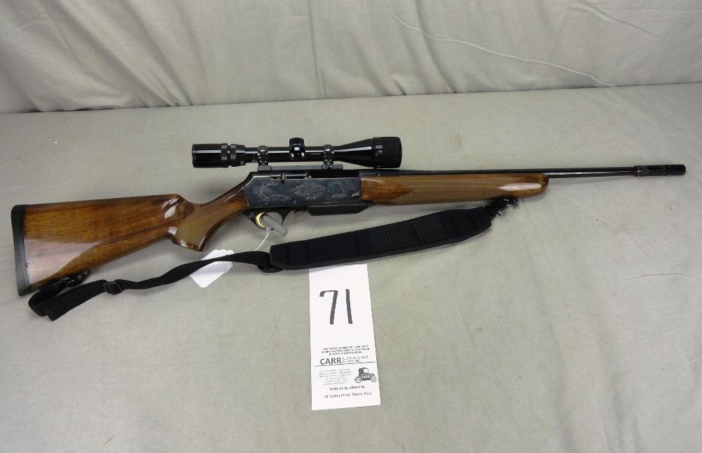 Browning BAR 11, 30-06 Rifle, SN:107NW16587, w/Bushnell Scope