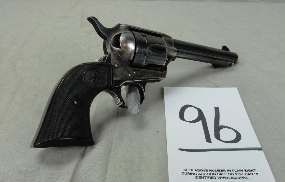 Colt S.A.A. 2nd Generation 38-Spl. Cal., 5½” Bbl. 2ND Year 1957, Numbers All Match Grips & Frame, SN