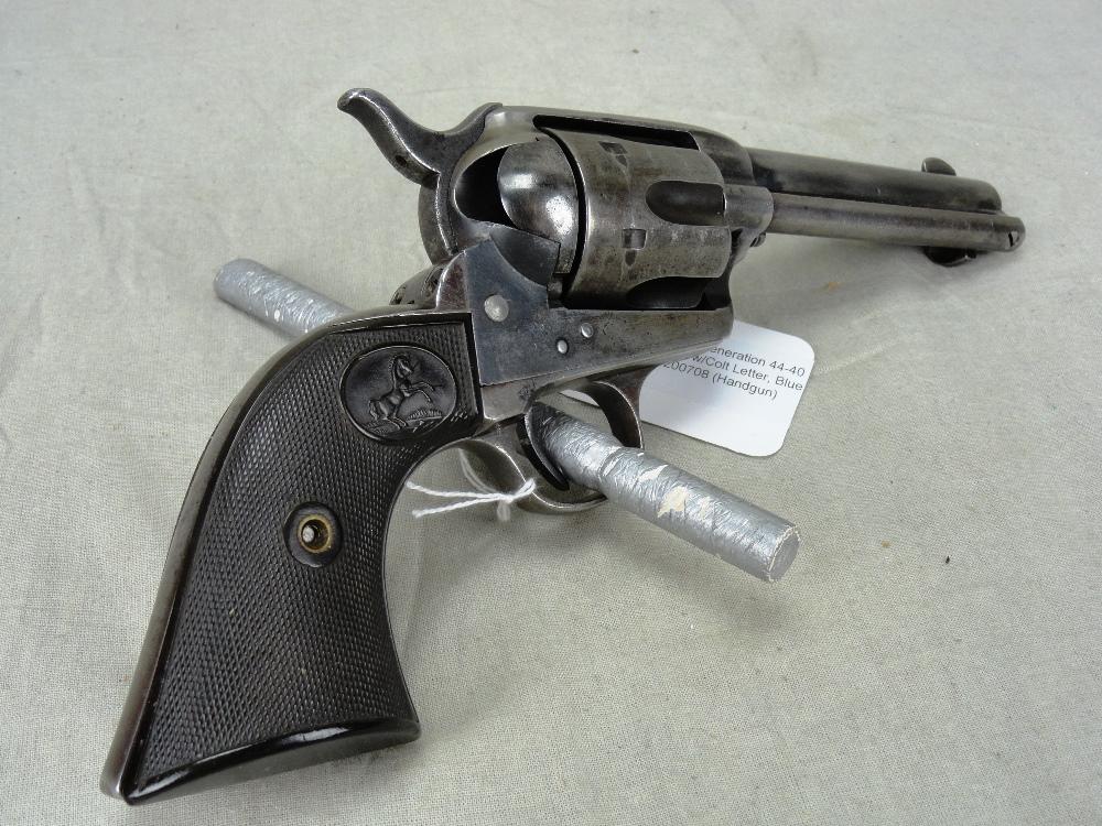 Colt S.A.A. 1st Generation 44-40 Cal.,  4¾” Bbl. w/Colt Letter, Blue Finish, SN:200706 (Handgun)