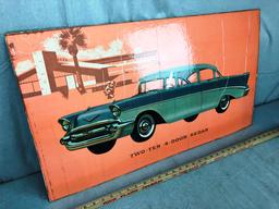 Two-Ten 4-Door Sedan Window Board Advertisement