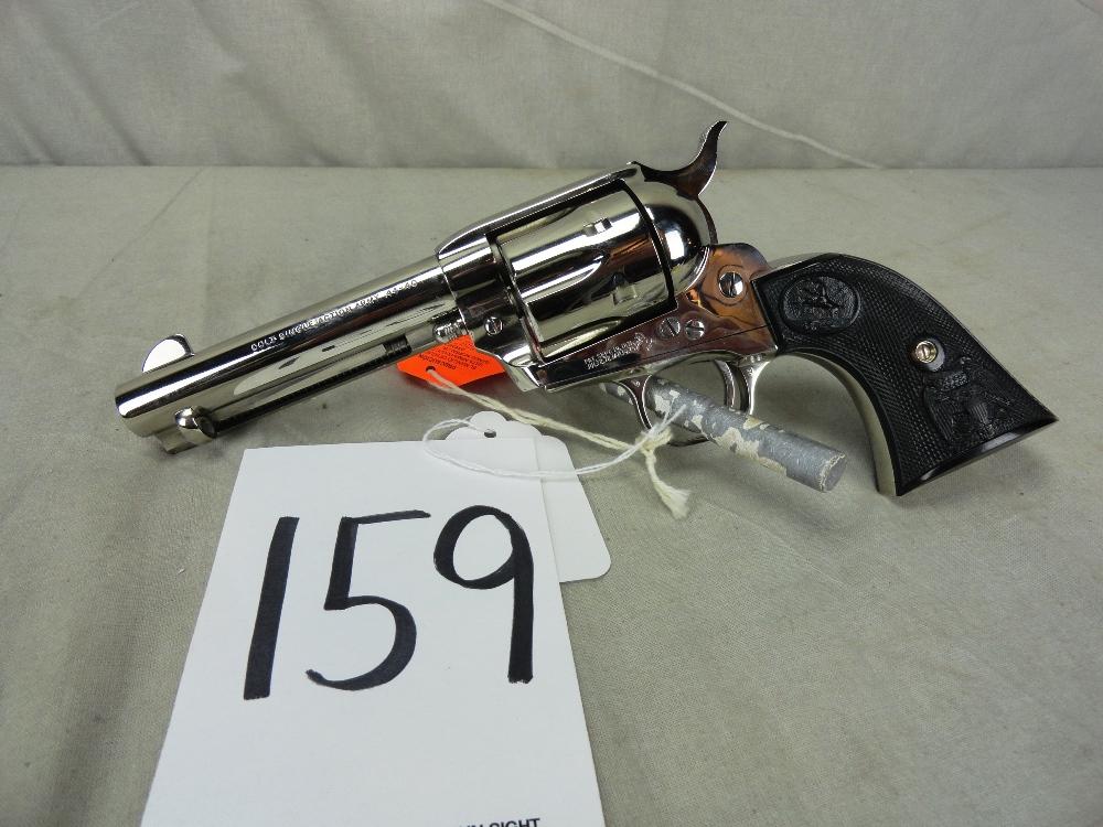 Colt SA Army 44-40, Nickel, Revolver, 4 3/4" Bbl., NIB, SN:S33061A (Handgun)