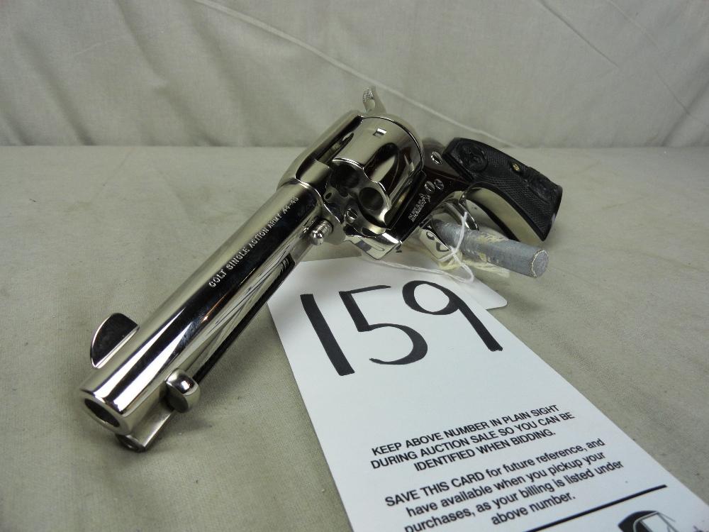 Colt SA Army 44-40, Nickel, Revolver, 4 3/4" Bbl., NIB, SN:S33061A (Handgun)