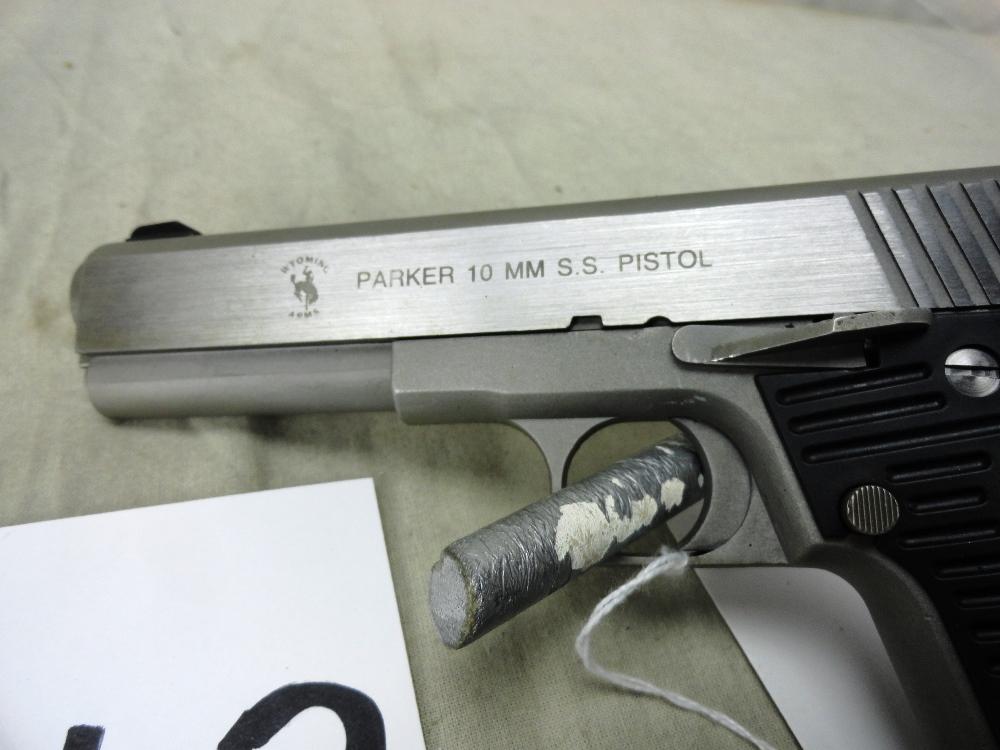 Wyoming Arms Parker 10mm, Stainless Steel, Pistol, As New w/Box, SN:A00739 (Handgun)