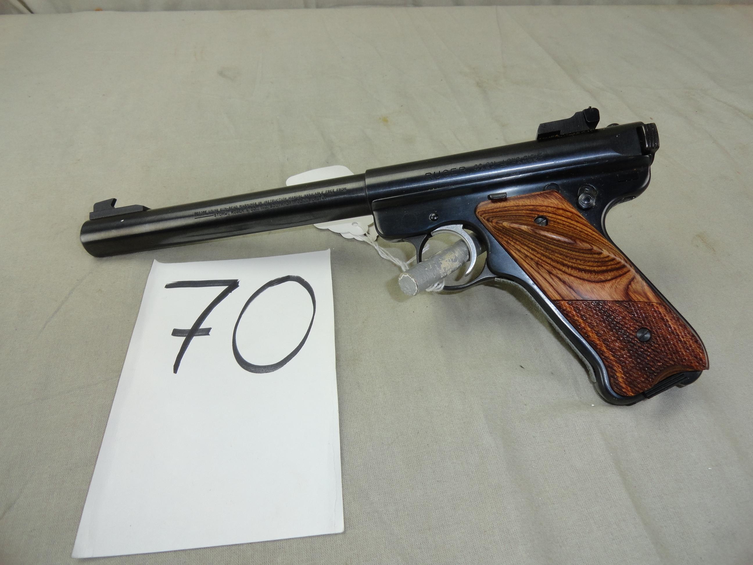 Ruger Mark II Target Great Eight, 22-LR Auto Pistol, SN:224-29190
