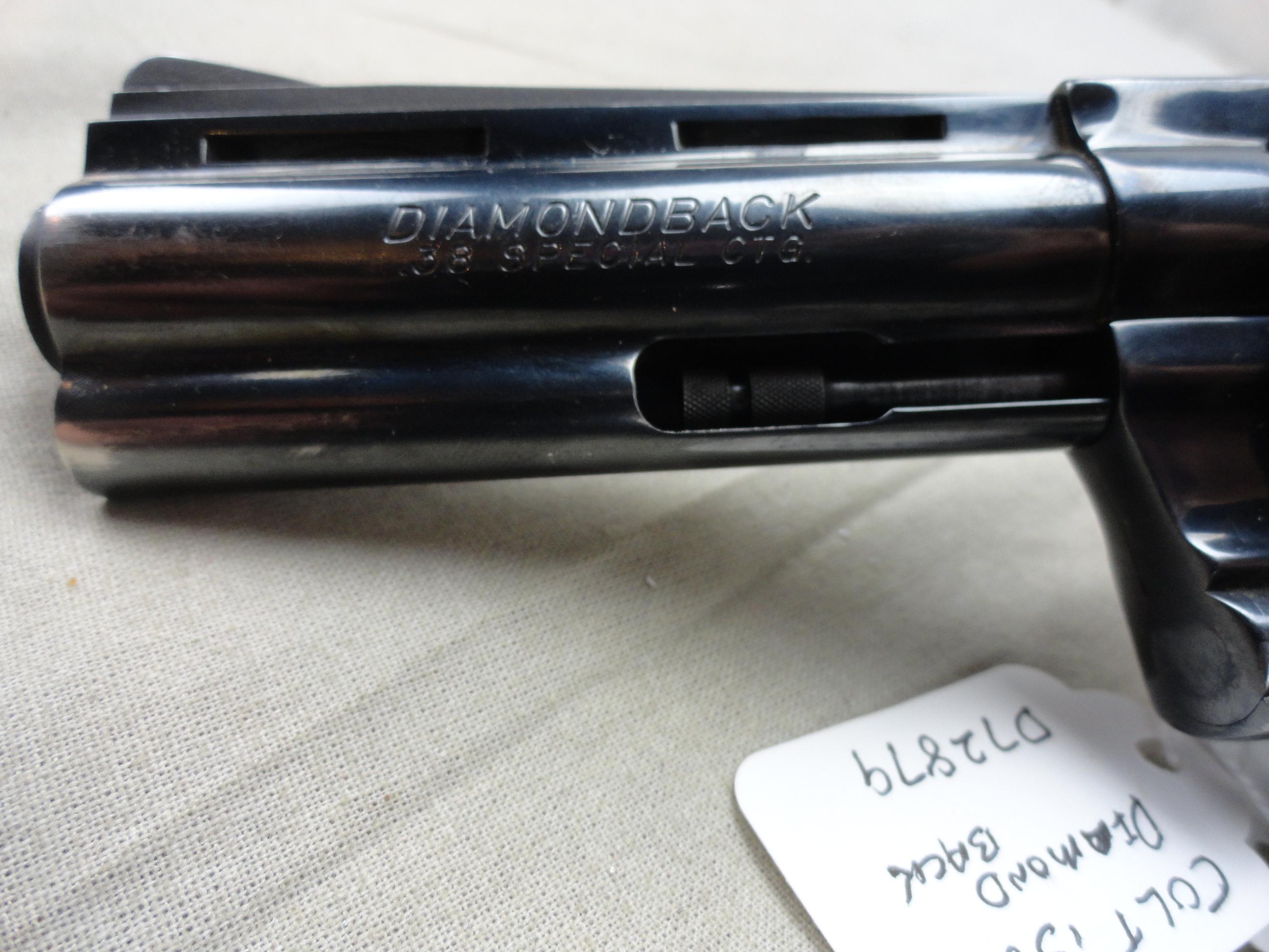 Colt Diamondback .38-Spl., Dbl. Action Revolver, SN:D72879 (Handgun)