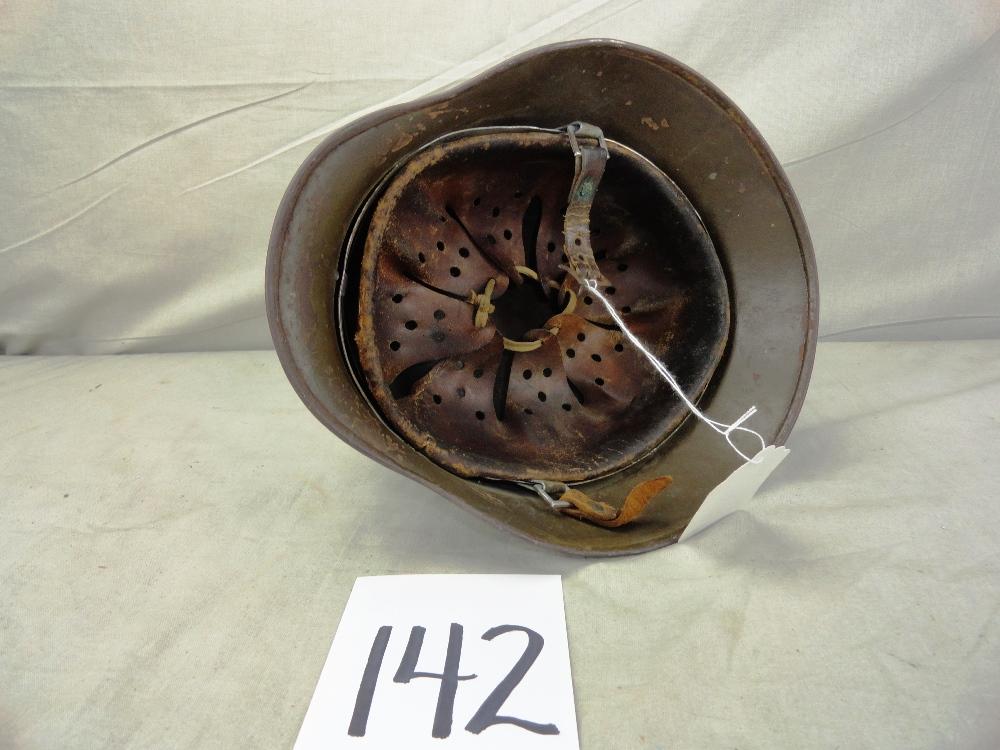 WW II German Helmet Marked “SS” with Liner (EXEMPT)