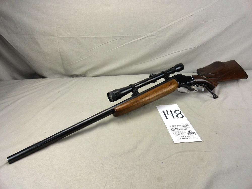 Custom Winchester 1885 Hi-Wall, Fancy Wood, 225 Winchester Cal. w/Scope, SN:37252