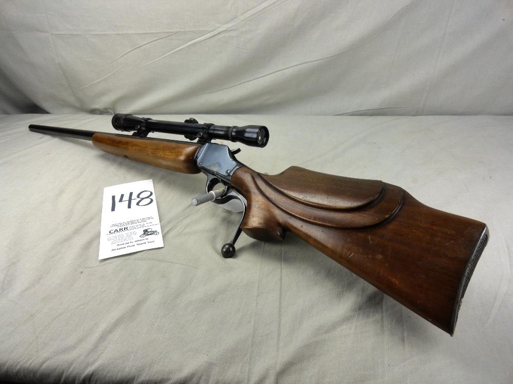 Custom Winchester 1885 Hi-Wall, Fancy Wood, 225 Winchester Cal. w/Scope, SN:37252