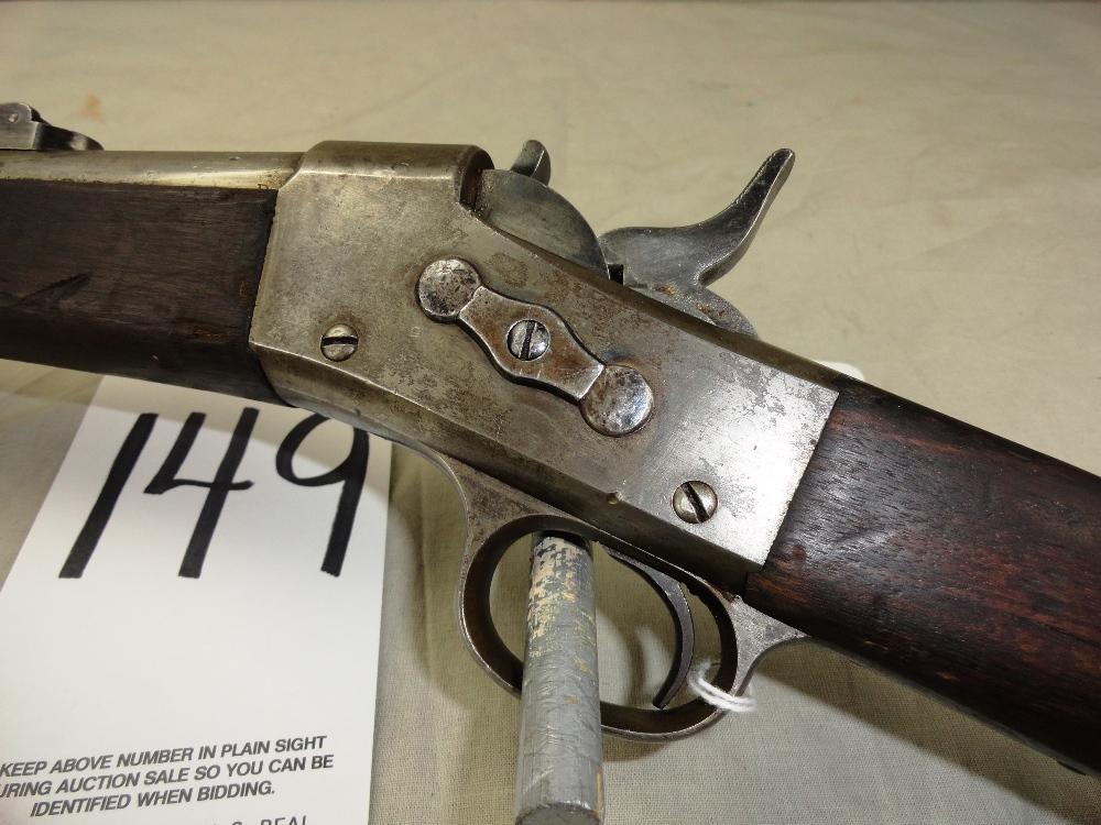 1872 Military Remington Rolling Block, 34" Bbl., Full Wood w/Ramrod, 44 Spanish Caliber, SN:918