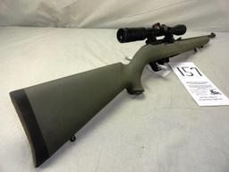 Ruger 10-22 Semi Auto 22LR Rifle, Green Rubber Stock w/Scope, SN:35514206