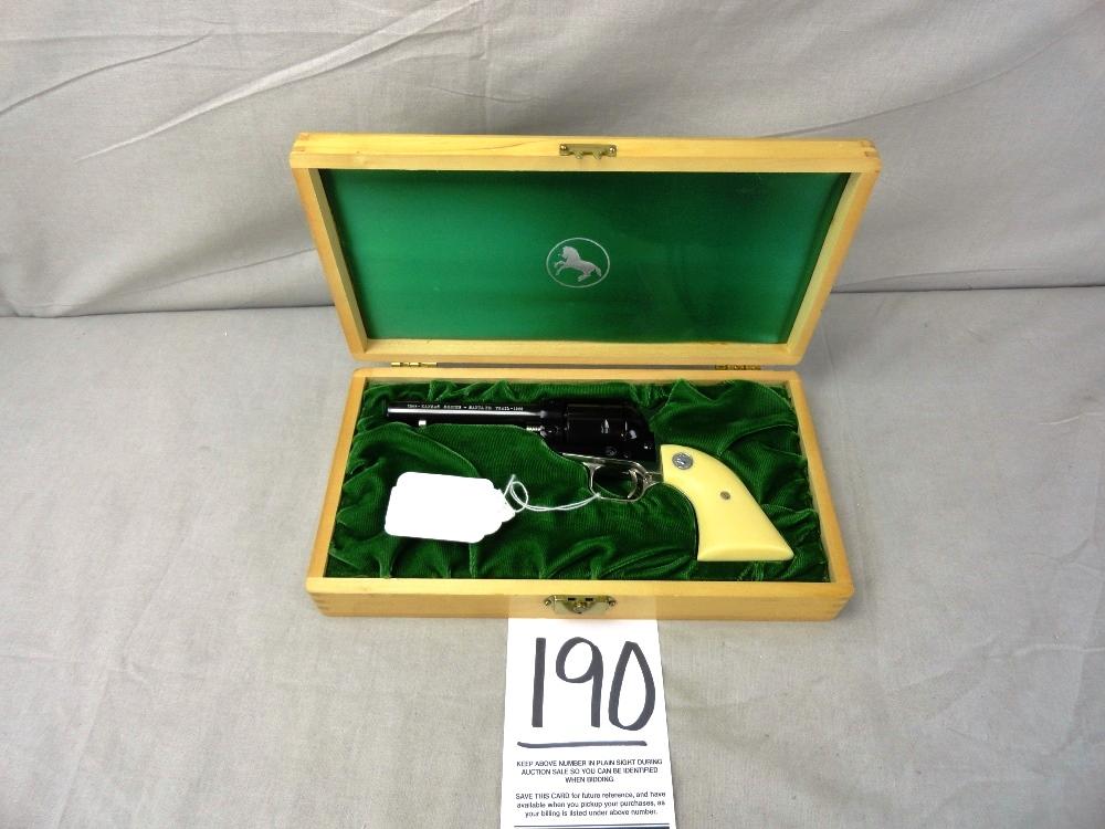 Colt Kansas Trails Frontier Scout, 22LR, "Santa Fe" 1968, SN:477SF (Handgun)