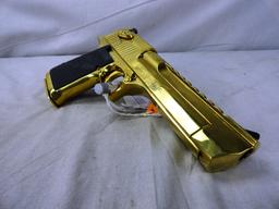 Magnum Research Desert Eagle Gold Finish Pistol, .50AE, SN:DK0008106, NIB (Handgun)