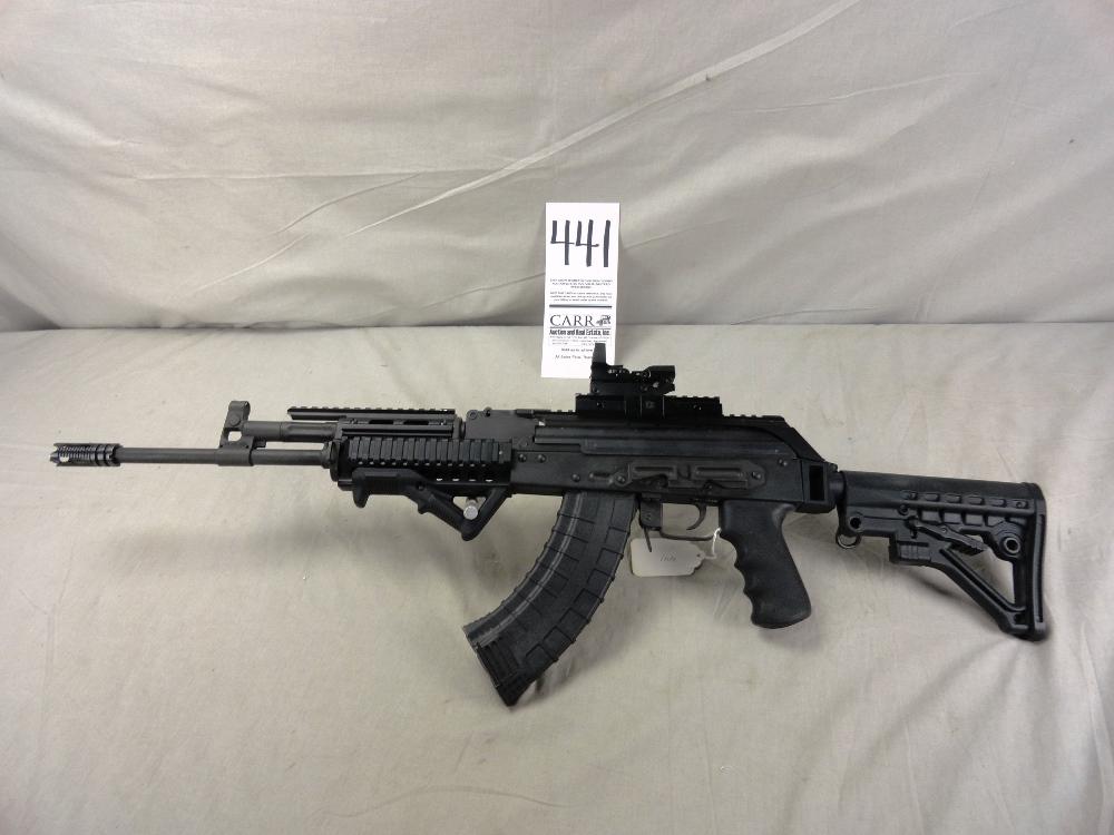 I.O. Inc. AK Sporter 7.62x39 Quad Rail w/Aim Point Site, SN:030878 w/Soft Case