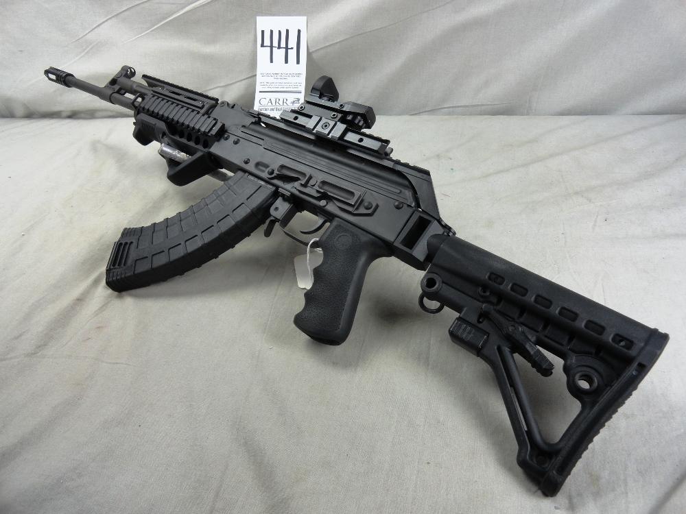 I.O. Inc. AK Sporter 7.62x39 Quad Rail w/Aim Point Site, SN:030878 w/Soft Case