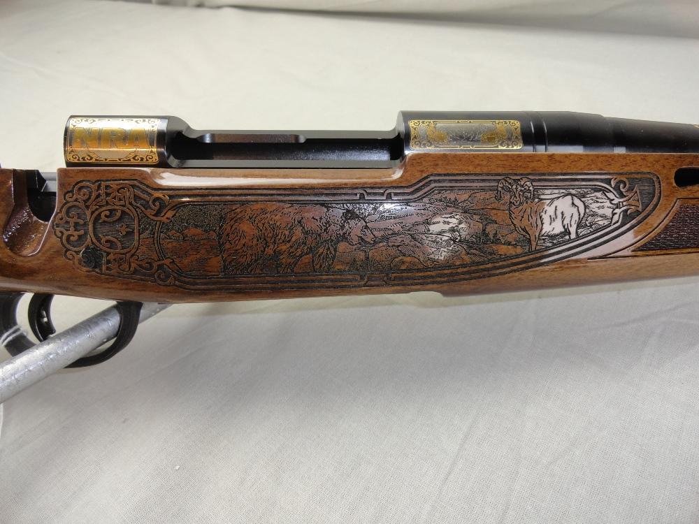 Mossberg 4x4 Bolt Action, 270 Winchester, Carved, Commemorative in Hard Case, 46 of 100 NRA KS Editi