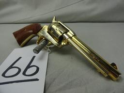 1861 Kansas Centennial, Gold Plated, Colt Single 6 Frontier Scout Revolver, 22 LR, SN:1316G (Handgun