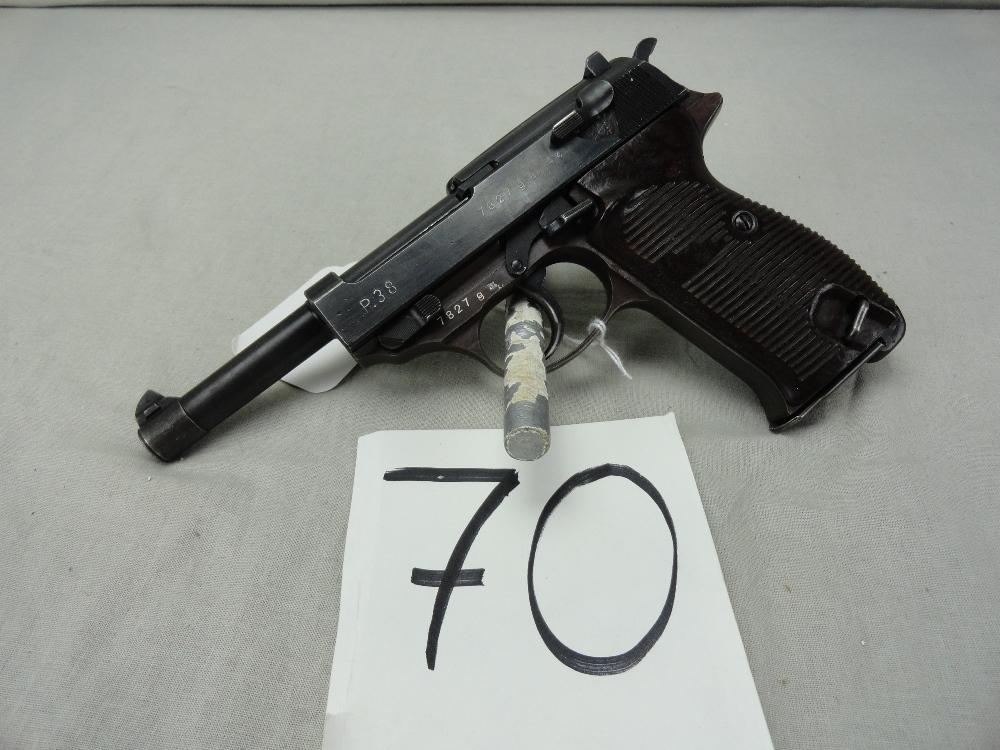 Walther P-38, 9mm  SN:7827G (Handgun)