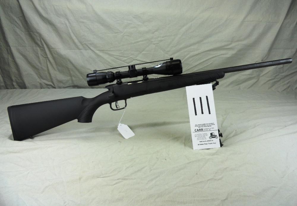 Savage B-Mag, 17 Win Super Mag Cal. w/Bushnell 4-12x40 Scope & Bipod, SN:J734455