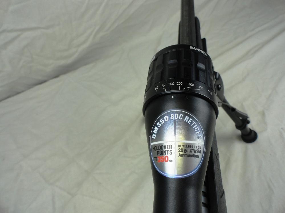 Savage B-Mag, 17 Win Super Mag Cal. w/Bushnell 4-12x40 Scope & Bipod, SN:J734455