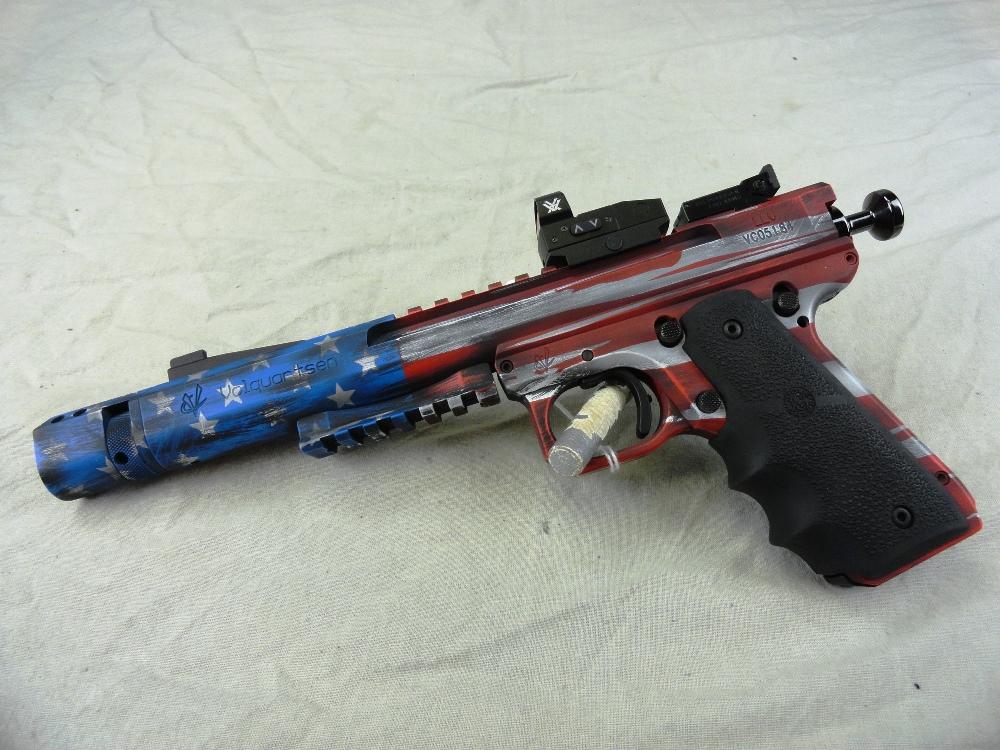 Volquartsen LLV American Flag Scorpion, .22LR w/Hard Case & Extra Mags, SN:VC05184 (Handgun)