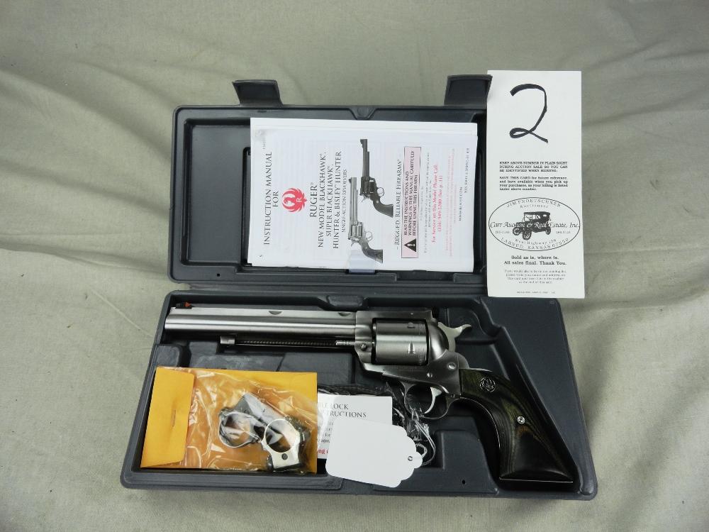 Ruger Super Black Hawk 44 Rem Mag, Satin Stainless Model 00860, SN:89-07953, NIB (Handgun)