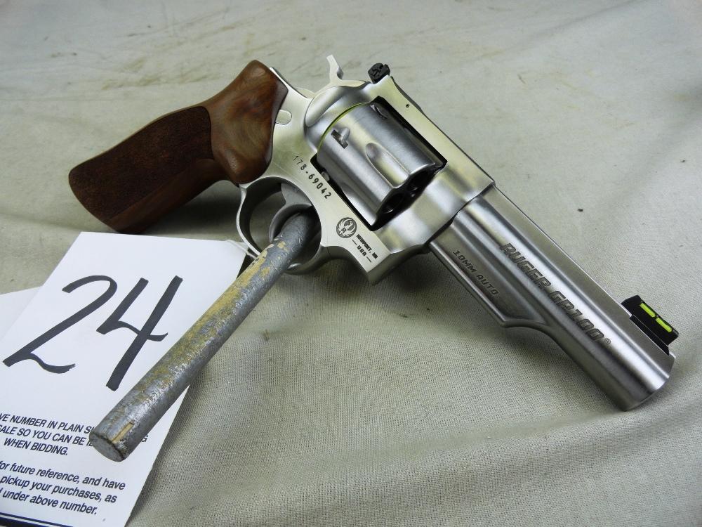 Ruger GP100 Match Champion 10mm Auto, Stainless, M.01775, SN:178-69042, NIB (Handgun)