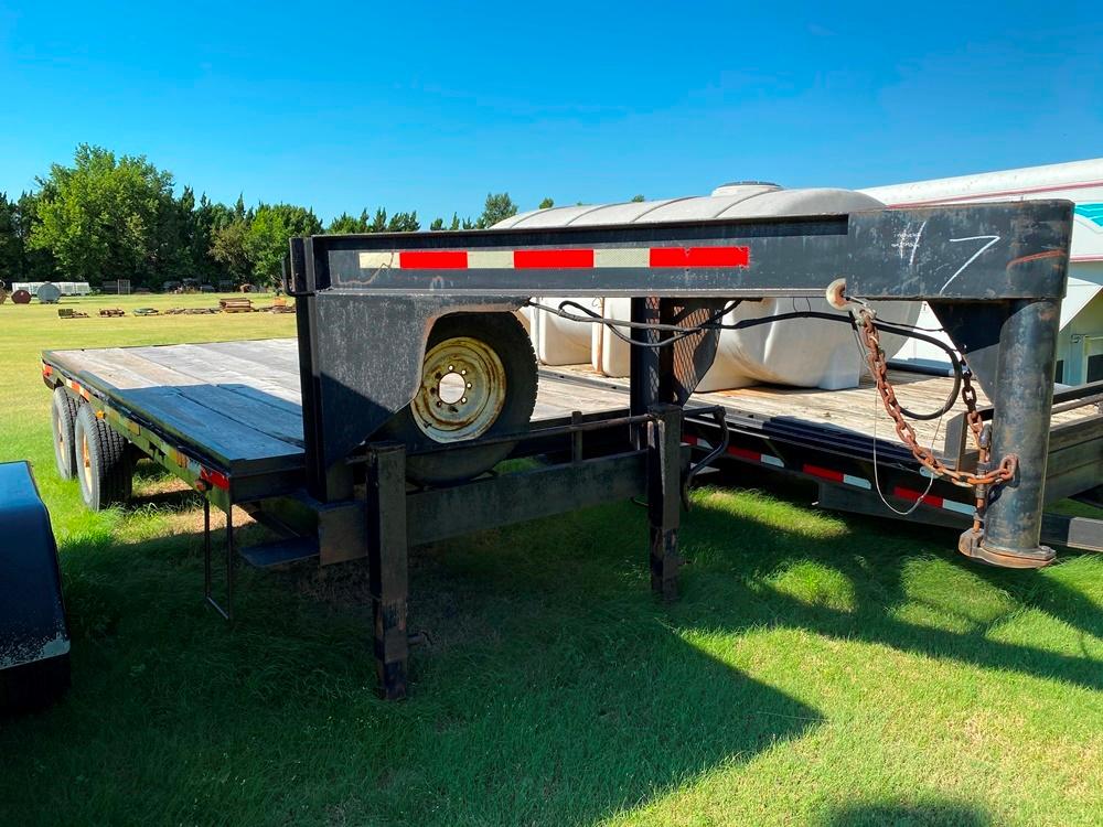 1998 Homemade Gooseneck, 18' Tandem Axle Trailer (#7)