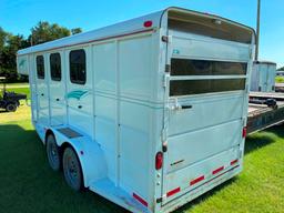 1998 S&H 3-Horse Slant Trailer, Nice (#31)