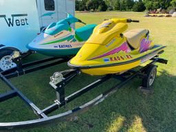 (2) Sea Doo Jet Skis w/Double Trailer (#81)