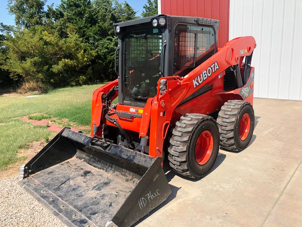 2017 Kubota SSV75PHFRC Skid Steer, 2-Speed w/Bucket, ONLY 27 Hrs!, LIKE NEW!!  (#21)