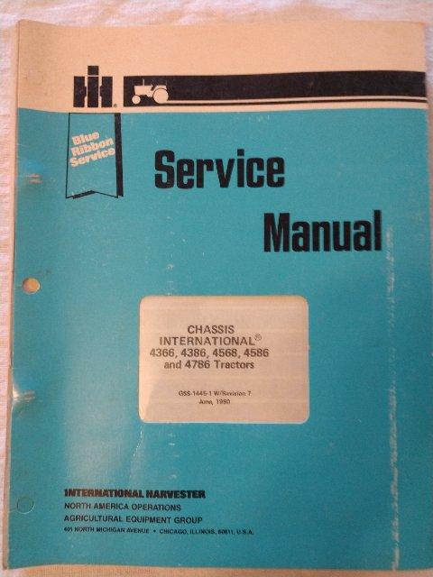 Service Manual Chassis Inter.  4366,4386,4568,4586 & 4786 tractors