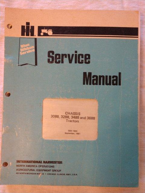 Service Manual Chassis 3088, 3288, 3488 & 3688 tractors