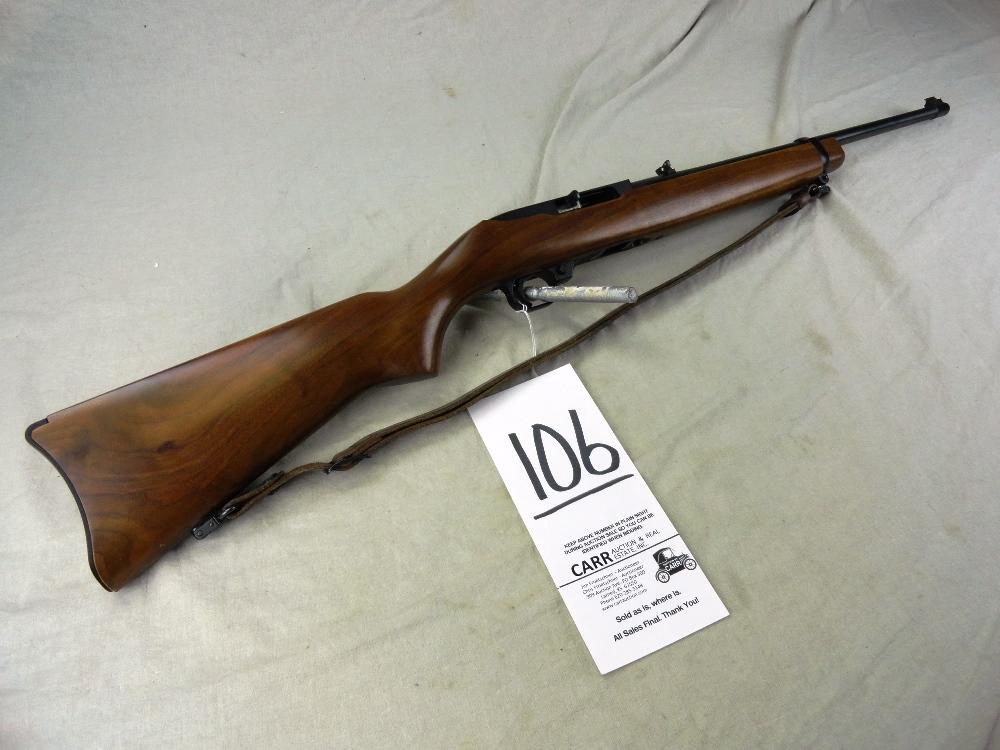 106. Ruger 10/22 Auto, 22-Cal., SN:118-08712, Walnut Stock, Carbine, Unfired w/Box