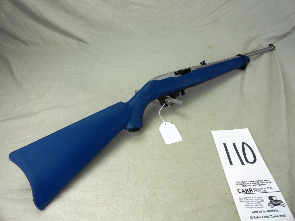 110. Ruger 10/22 Auto, 22-Cal., SN:Gold-3678, Takedown-Blue SS Bbl. w/Box