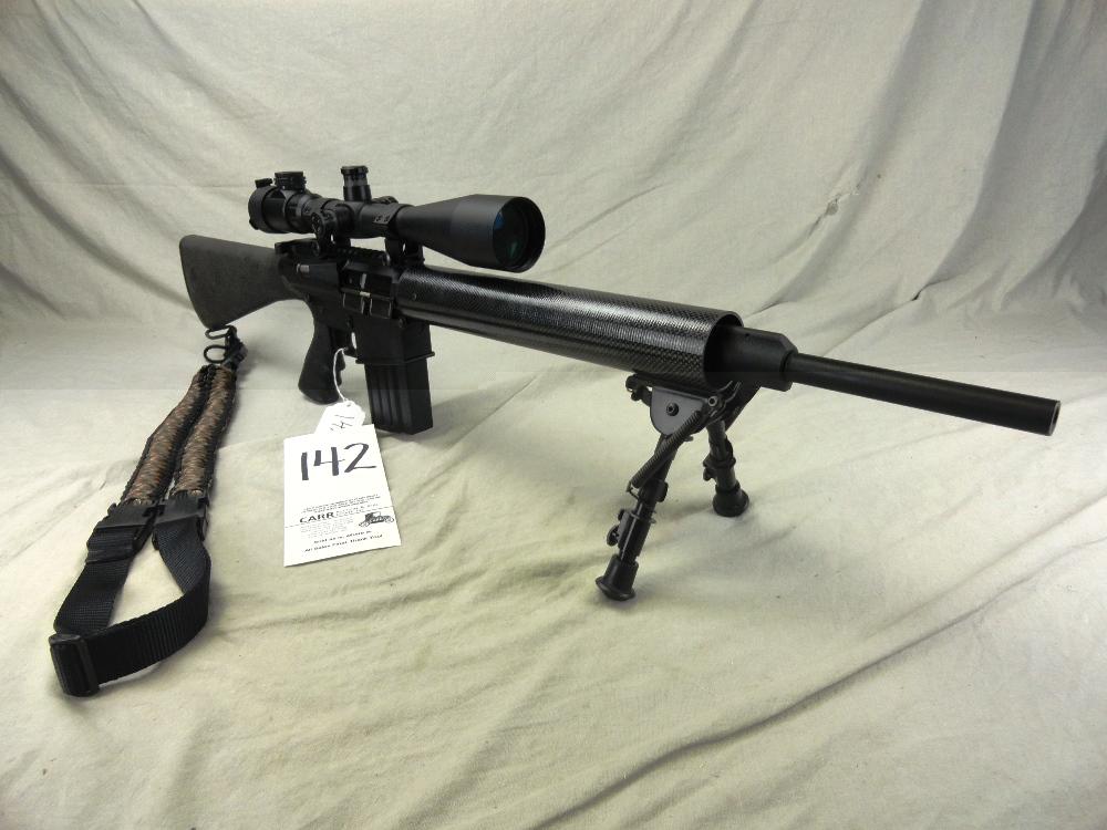 142. DPMS LR 308, Auto, 308-Cal., SN:137174, Carbon Shroud, Hunter Scope