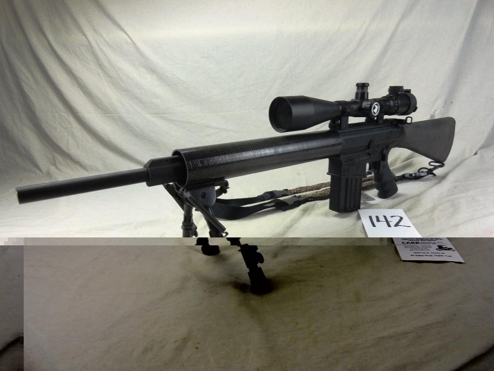 142. DPMS LR 308, Auto, 308-Cal., SN:137174, Carbon Shroud, Hunter Scope